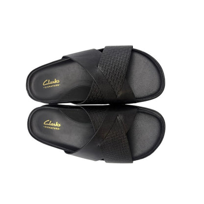 Clarks クラークス Torford Cross トーフォードクロス サンダル UK6 1/2 (24.5cm) 靴 シューズ メンズ レディース 夏 ブラック 中古 W1