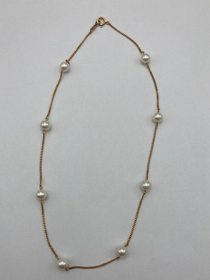 K18 6mmパール ネックレス 中古 D4