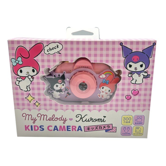 未使用品 サンリオ キッズカメラ (マイメロディ＆クロミ) ドン・キホーテ限定 SUNMMKU-01 sanrio 300万画素 充電式 かわいい カメラ 中古 W４