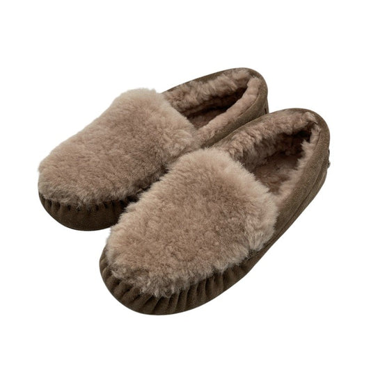 EMU エミュ オーストラリア CAIRNS REVERSE FUR ケアンズ リバース ファー モカシン スリッポン サイズ W7 中古 D4