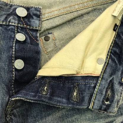 HYSTERIC GLAMOUR ヒステリックグラマー デニムパンツ メンズ ジーンズ コットン スタッズ セルビッチ インディゴ 28インチ 4AP-2761 中古 T1