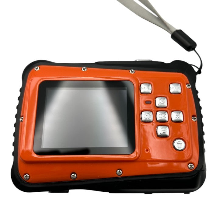 Veldo ヴェルド 防水 デジタルカメラ TN-WTP-CAM01 オレンジ デジカメ 水深3ｍ防水 800万画素 中古 W４