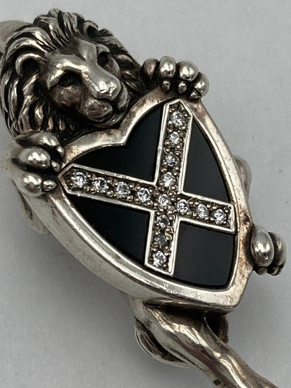 Justin Davis ジャスティンデイビス リーガルライオン ペンダントトップ シルバー925 中古 D4