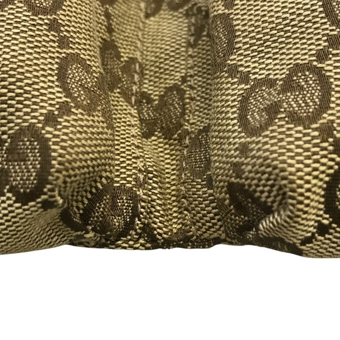 GUCCI グッチ ボディバッグ メンズ GGキャンバス/レザー ウエストポーチ 斜め掛け ショルダーバッグ ベージュ/ブラウン 28566 中古 T1