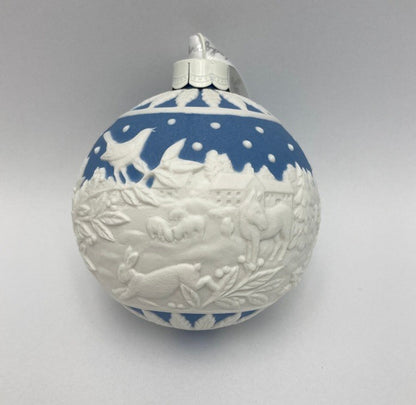 WEDGWOOD ウェッジウッド ホリデイ オーナメント Christmas Countryside Bauble 中古 D4