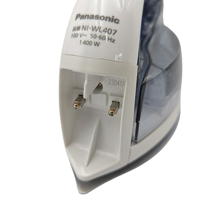 Panasonic パナソニック コードレス スチームアイロン カルル クリアグレー NI-WL407-H 中古 H4