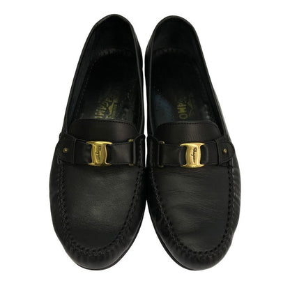 Salvatore Ferragamo フェラガモ ローファー メンズ レザー ビジネスシューズ ヴァラ ブラック 8(約26.0cm) UR20977 中古 T1
