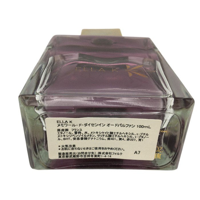 ELLA K エラケイ MEMOIRE DE DAISEN-IN（メモワール・ド・ダイセンイン）100ml 中古 Y4