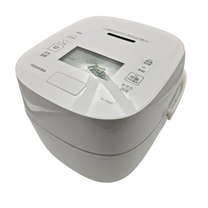 TOSHIBA 東芝 5.5合 真空圧力IHジャー炊飯器 炎匠炊き RC-10VST-W 中古 H４