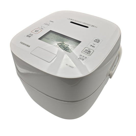 TOSHIBA 東芝 5.5合 真空圧力IHジャー炊飯器 炎匠炊き RC-10VST-W 中古 H４