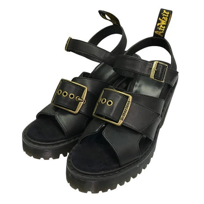 Dr.Martens ドクターマーチン GRANIK サンダル レディース レザー ヒール 厚底 バックル グラニク ブラック UK5 中古 T1