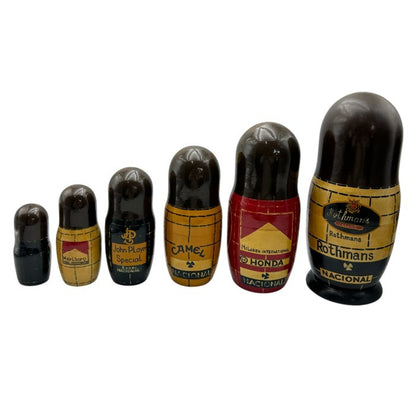 アイルトン・セナ マトリョーシカ 置物 インテリア レーシングドライバー F1 グッズ 中古 W４