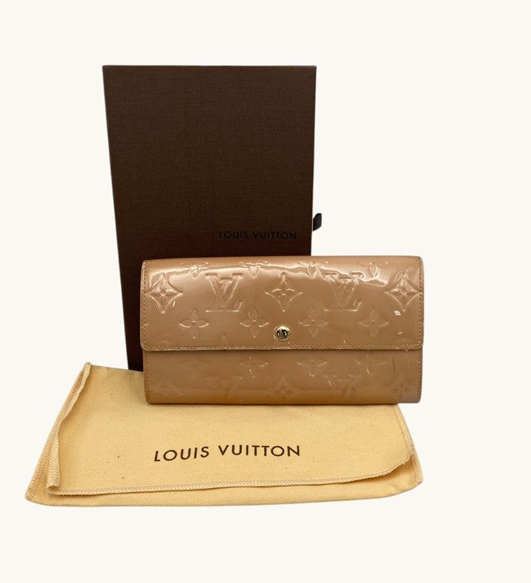 LOUIS VUITTON ルイヴィトン ヴェルニ ポルトフォイユ・サラ M91522 長財布 中古 D4