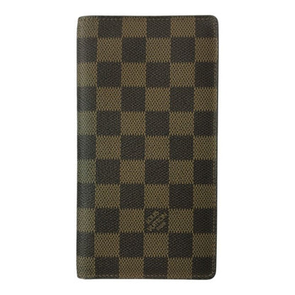 LOUIS VUITTON ルイヴィトン ダミエ ポルトバルールカルトクレディ 長財布 メンズ 小銭入れなし 長札入れ ブラウン N61823 中古 T1