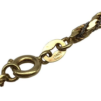 K18 ネックレス レディース スクリュー&ベネチアンチェーン ゴールド  50cm 中古 T1