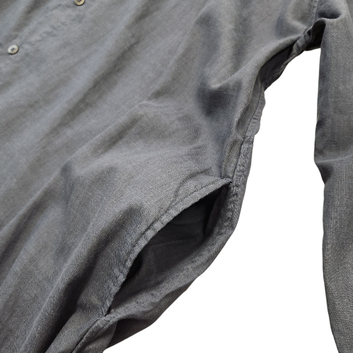 GRANDMA MAMA DAUGHTER グランマママドーター シャツワンピース レディース コットン リネン ネイビー 1サイズ GE2032221-200424 中古 T1