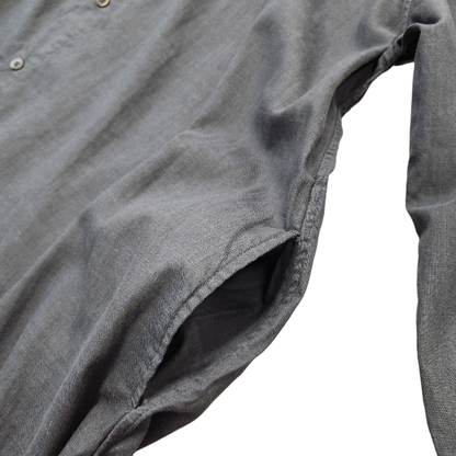 GRANDMA MAMA DAUGHTER グランマママドーター シャツワンピース レディース コットン リネン ネイビー 1サイズ GE2032221-200424 中古 T1