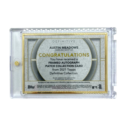 TOPPS MLBカード DEFINITIVE COLLEOTION AUSTIN MEADOWS 14/25 #FAC-AM 中古 IT1
