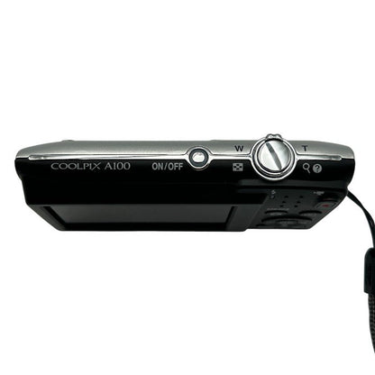 Nikon ニコン COOLPIX デジタルカメラ シルバー 光学5倍ズーム コンパクト 薄型 A100SL デジカメ クールピクス カメラ 撮影 動画 中古 W４