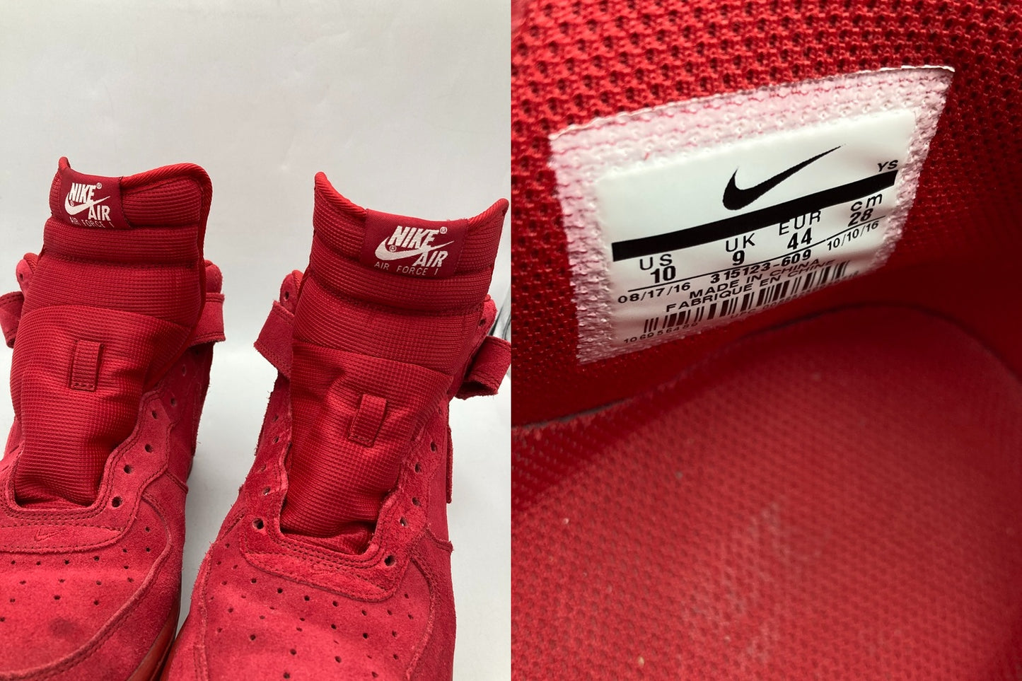 NIKE (ナイキ) AIR FORCE 1 MID 07 ジムレッド 315123-609 サイズ28.0cm 中古 D4