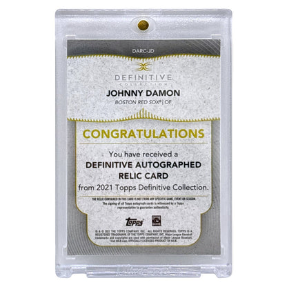 TOPPS MLBカード DEFINITIVE COLLECTION JOHNNY DAMON BOSTON RED SOX /50 #DARC-JD 中古 IT1
