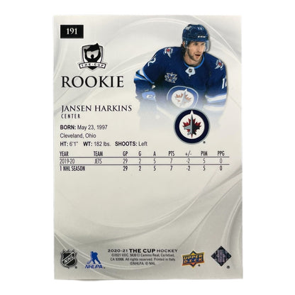 UPPER DECK NHLカード THE CUP JANSEN HARKINS WINNIPEG JETS /249 #191 中古 IT2