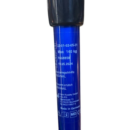 エルゴグリフクラッチ オープンカフ ブルー 杖 ドイツ製 介護 高齢者 中古 W４