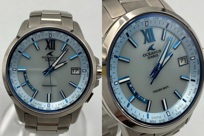 CASIO カシオ OCEANUS オシアナス 3hands model スマートアクセス搭載 腕時計 OCW-T150-2AJF 中古 D4