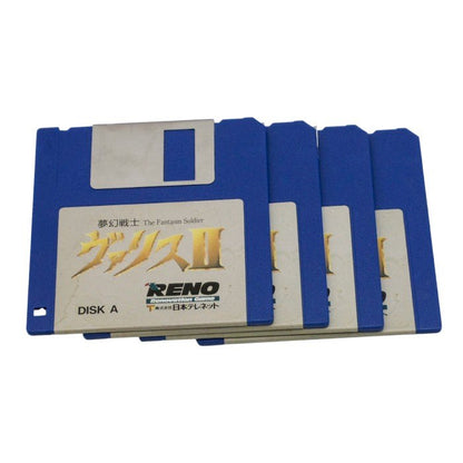 動作未確認 株式会社日本テレネット MSX 夢幻戦士ヴァリスⅡ 4枚組 RENO Renovation Game 中古 a1