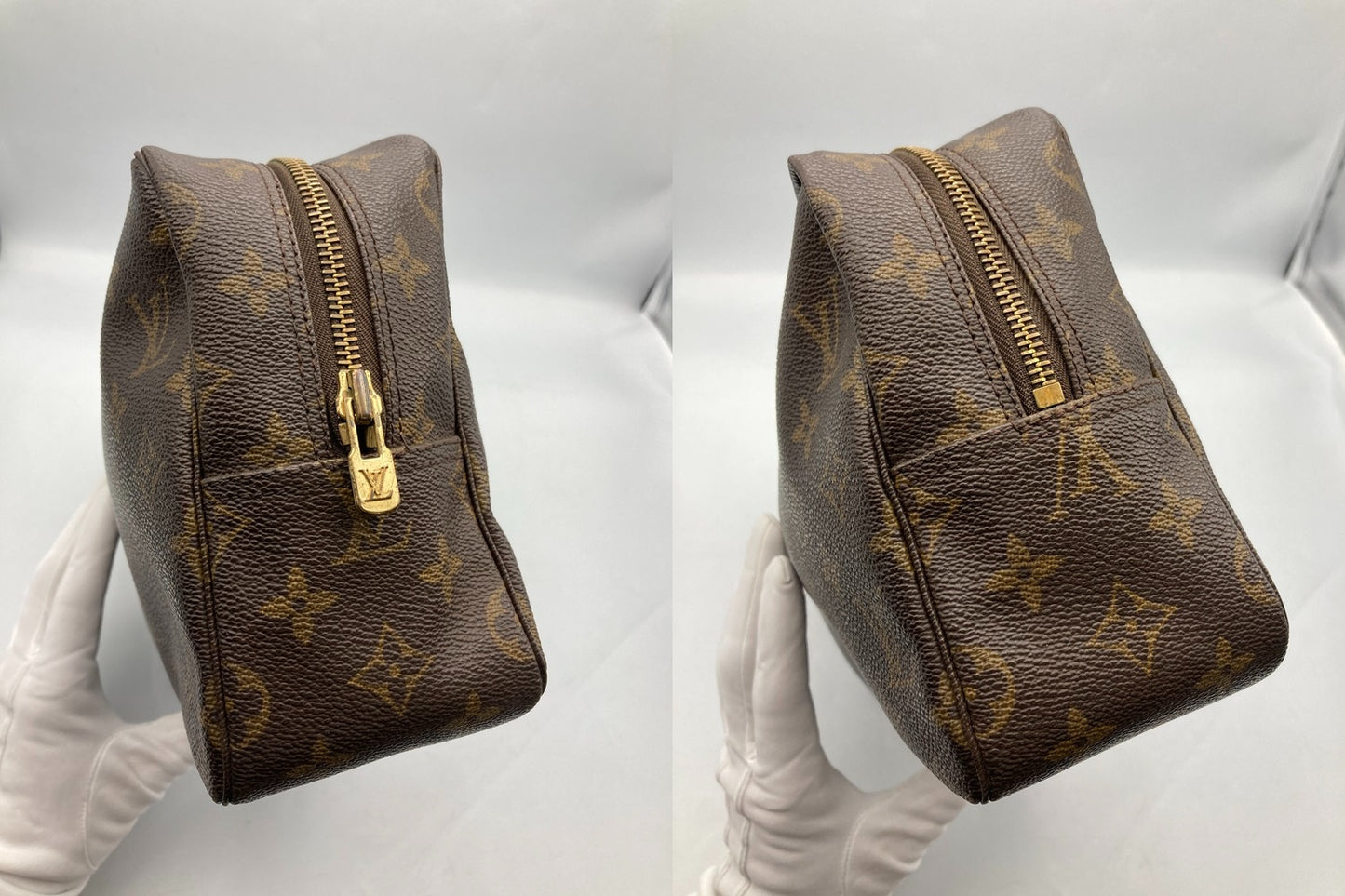 LOUIS VUITTON ルイヴィトン モノグラム トゥルース・トワレット28 ポーチ M47522 中古 D4