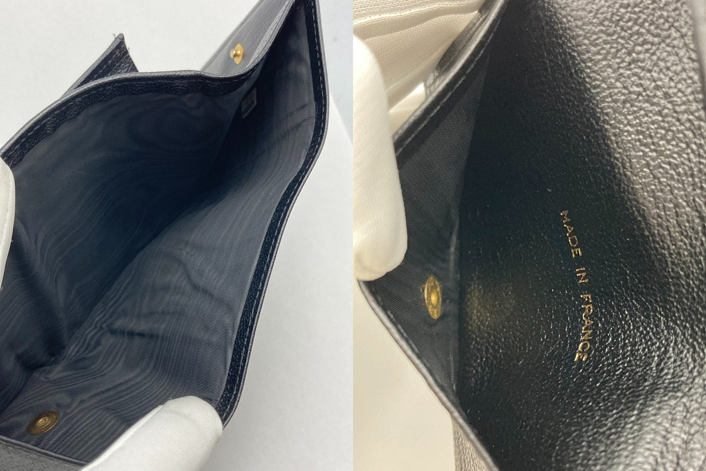 CHANEL シャネル レザー 3つ折り財布 中古 D4