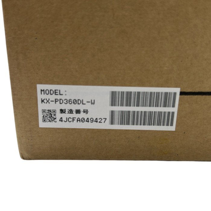 未開封品 Panasonic パナソニック パーソナルファックス KX-PD360DL-W FAX 電話機 親機 子機 家庭用 中古 W４