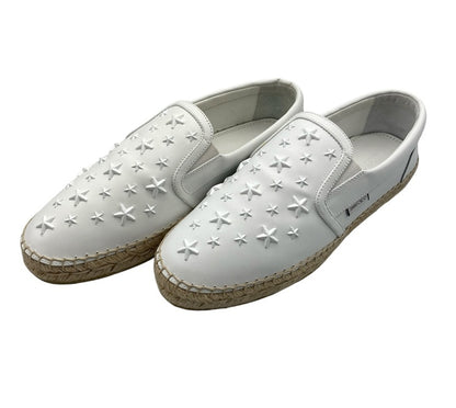 JIMMY CHOO ジミーチュウ エスパドリーユ  スタースタッズ スリッポン 191VLAD ENL サイズ41 中古 D4