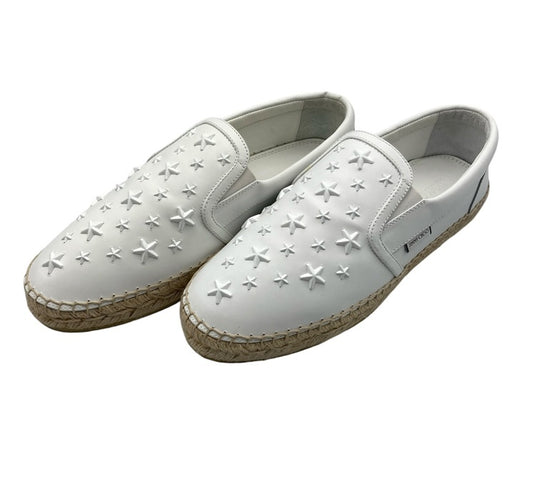 JIMMY CHOO ジミーチュウ エスパドリーユ  スタースタッズ スリッポン 191VLAD ENL サイズ41 中古 D4