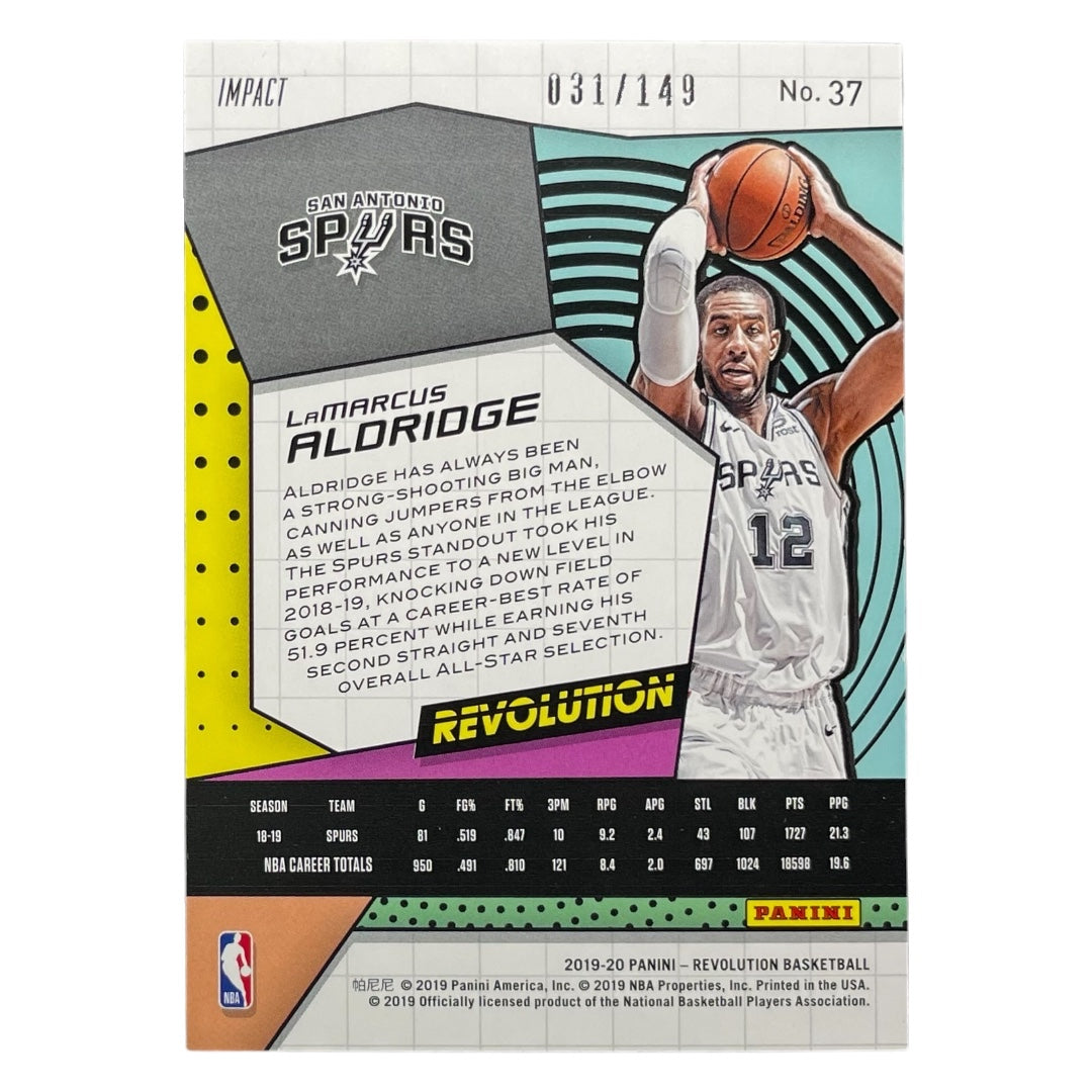 PANINI NBAカード REVOLUTION LAMARCUS ALDRIDGE SAN ANTONIO SPURS /149 #37 中古 IT2