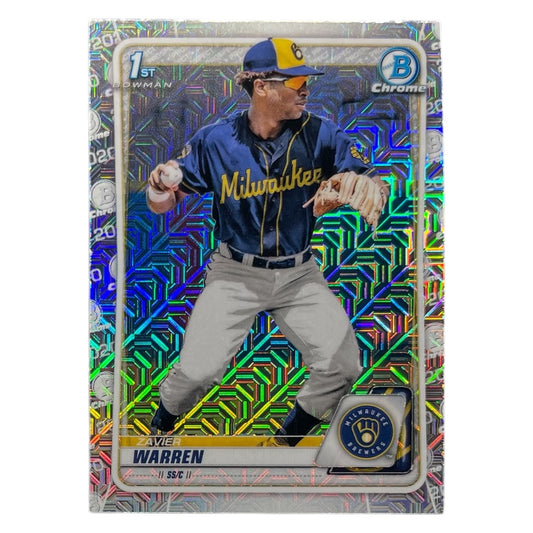 TOPPS MLBカード BOWMAN CHROME 1ST ZAVIER WARREN MILWAUKEE BREWERS #BD-97 中古 IT2