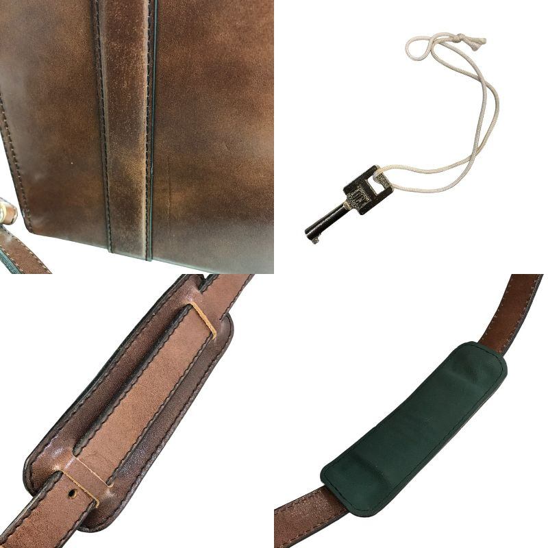 masumi マスミ カメラバッグ レザー 本革 ヴィンテージ ハード ショルダー ブラウン 中古 T1