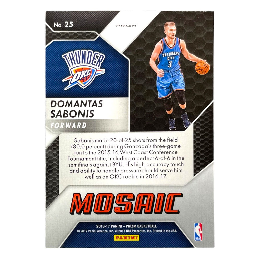 PANINI NBAカード PRIZM DOMANTAS SABONIS THUNDER #25 中古 IT2