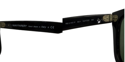 Ray-Ban レイバン WAYFARER サングラス RB2140-F ブラック ブランド レディース メンズ ウェイファーラー カラーレンズ 中古 W４
