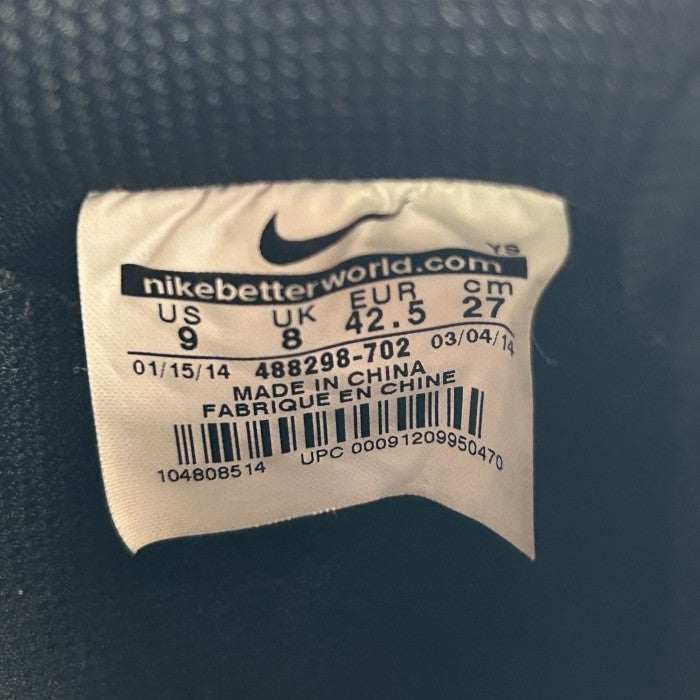 NIKE ナイキ エアフォースワン 488298-702 スニーカー 27cm 靴 シューズ AIR FORCE1 ゴールド エレファント 中古 W４