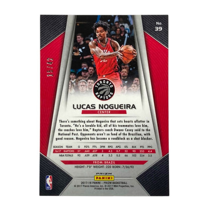 PANINI NBAカード PRIZM LUCAS NOGUEIRA TRONTO RAPTORS /42 #39 中古 IT2