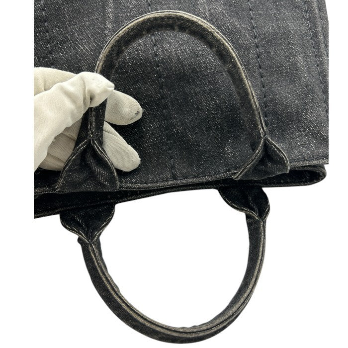 PRADA プラダ カナパ トートバッグ レディース デニム カナパSS ブランド 鞄 バッグ ハンドバッグ 中古 W４