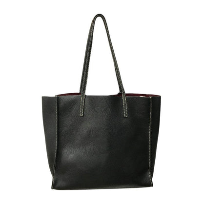 MARC JACOBS マークジェイコブス THE GRIND トートバッグ レディース レザー ショルダー シンプル 通勤 通学 ブラック M0012669 中古 T1