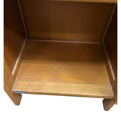 karimoku カリモク 電話台 FAX台 インテリア 家具 収納 木製 中古 W４