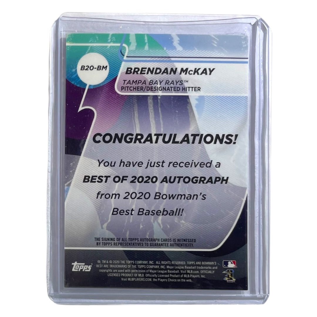 TOPPS MLBカード BOWMAN'S BEST BRENDAN MCKAY TAMPA BAY RAYS /50 #B20-BM 中古 IT2