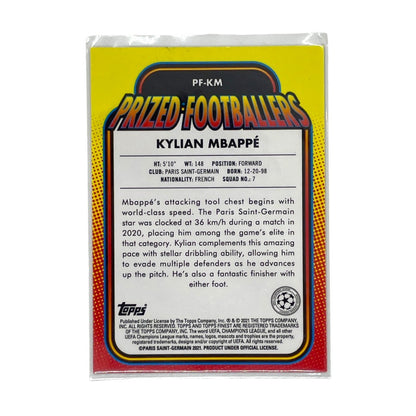 TOPPS サッカーカード FINEST PRIZED FOOTBALLERS KYLIAN MBAPPE PARIS SAINT GERMAIN #PF-KM 中古 IT1