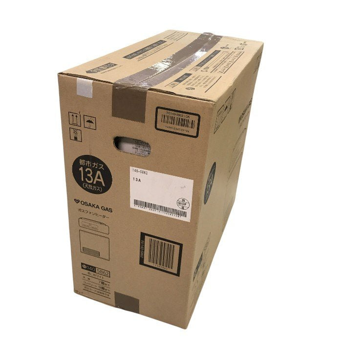 大阪ガス ガスファンヒーター ホワイト 都市ガス用 木造～7畳/コンクリート～9畳 140-5862-13A 中古 Y1