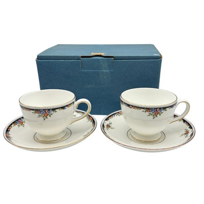 Wedgwood ウェッジウッド オズボーン カップ＆ソーサー ペア 洋食器 花柄 おしゃれ ブランド 中古 W1