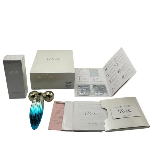 ReFa CARAT RAY MTG ブルー RF-PC2019B-SP ボディマッサージジェル 120ｇ セット リファ 美顔ローラー 美容ローラー フェイス ボディ 中古 W４