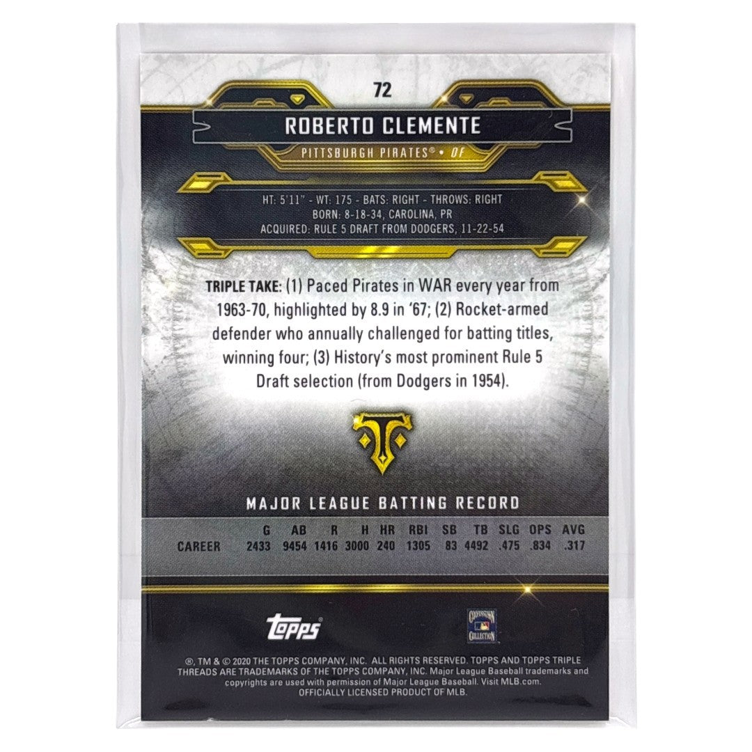 TOPPS MLBカード TRIPLE THREADS ROBERTO CLEMENTE PITTSBURGH PIRATES /199 #72 中古 IT1